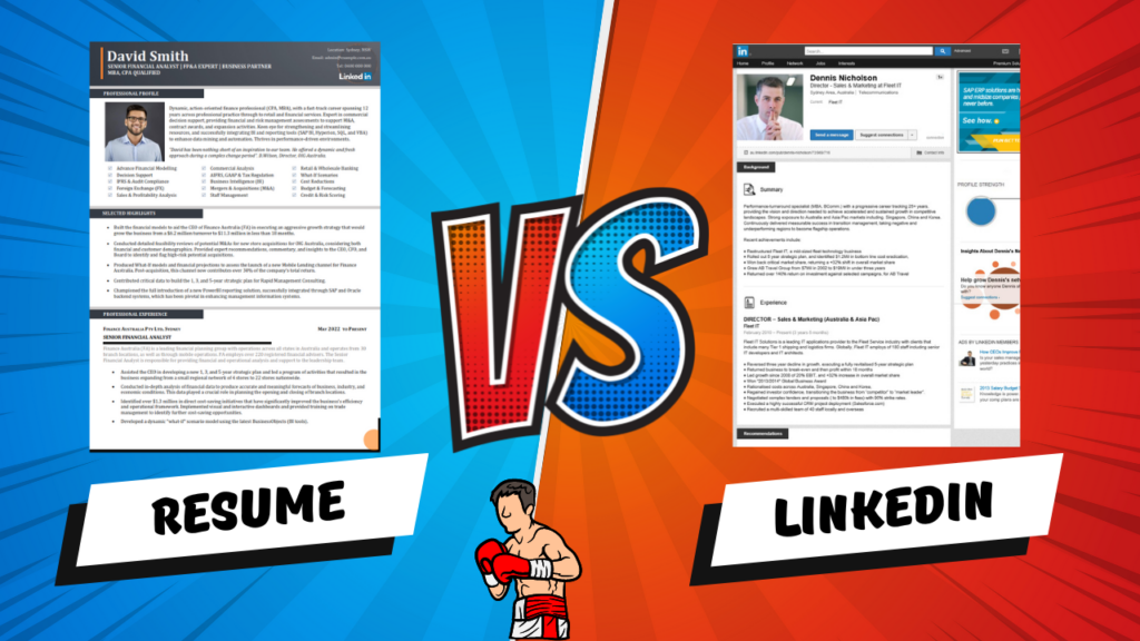 Resume vs Linkedin