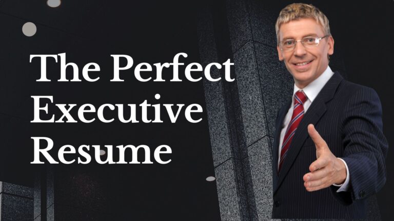 The Perfect Executive Resume