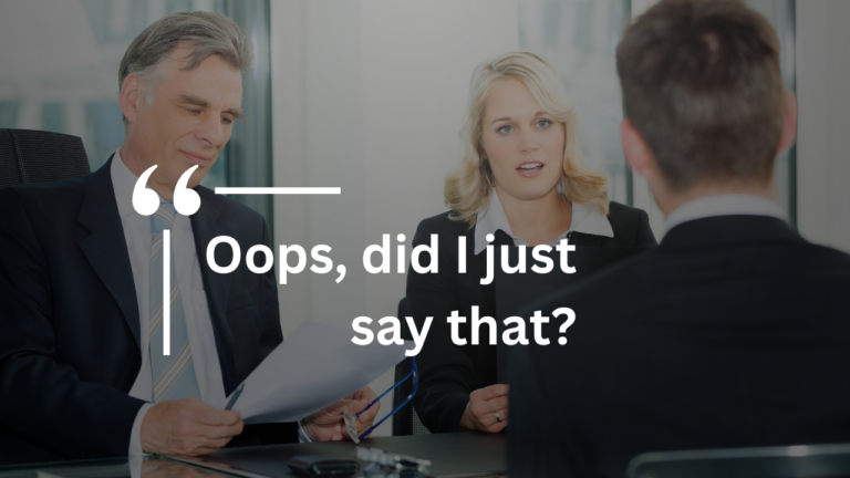 Top things not to say in an interview part 1