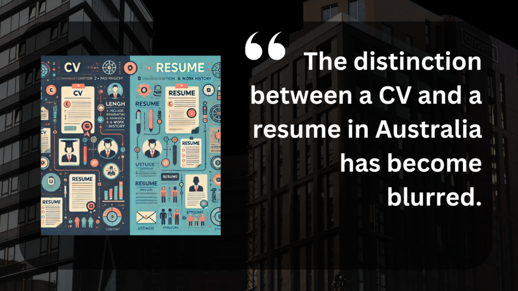 CV or resume for Australian market