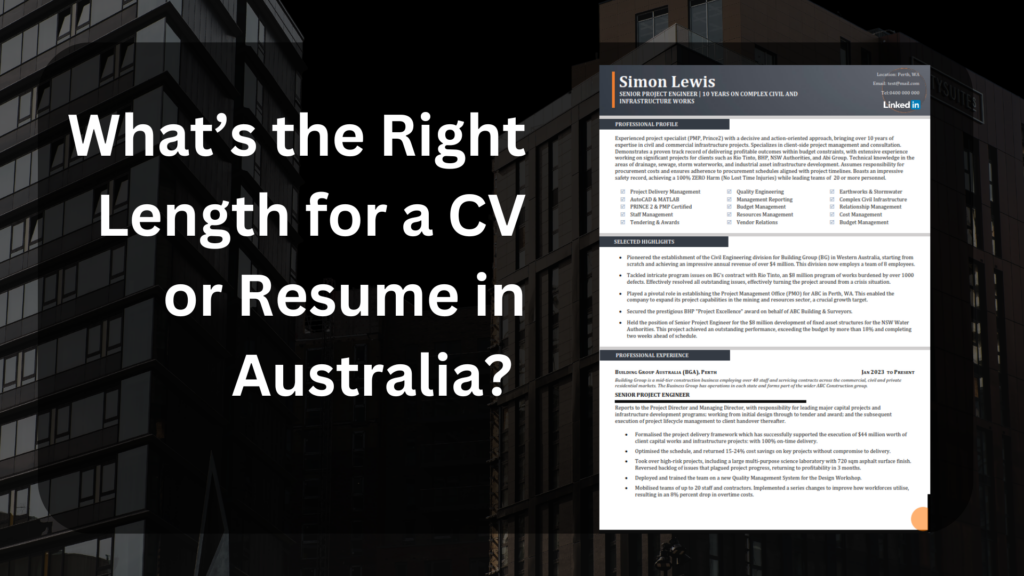 the right length for a CV